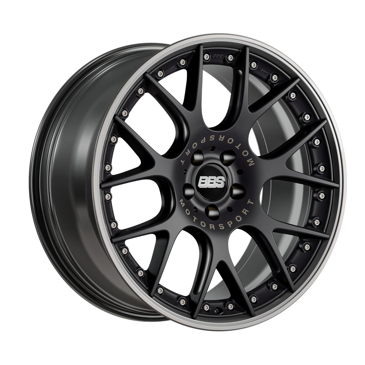 BBS CH-RII alloy wheel in Black Matt/titanium - 9x20 PCD5x112 Offset30