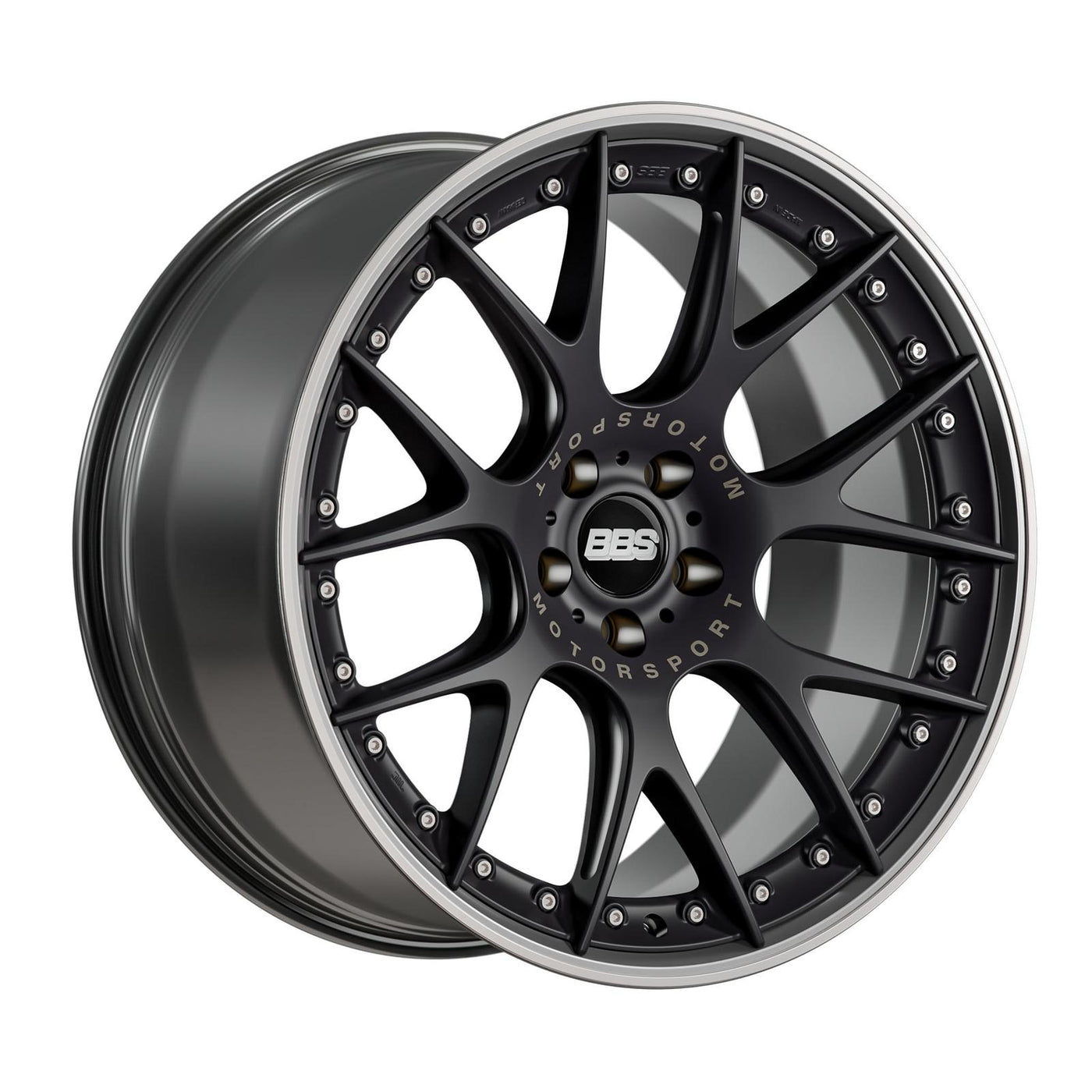 BBS CH-RII alloy wheel in Black Matt/titanium - 11.5x22 PCD5x112 Offset38