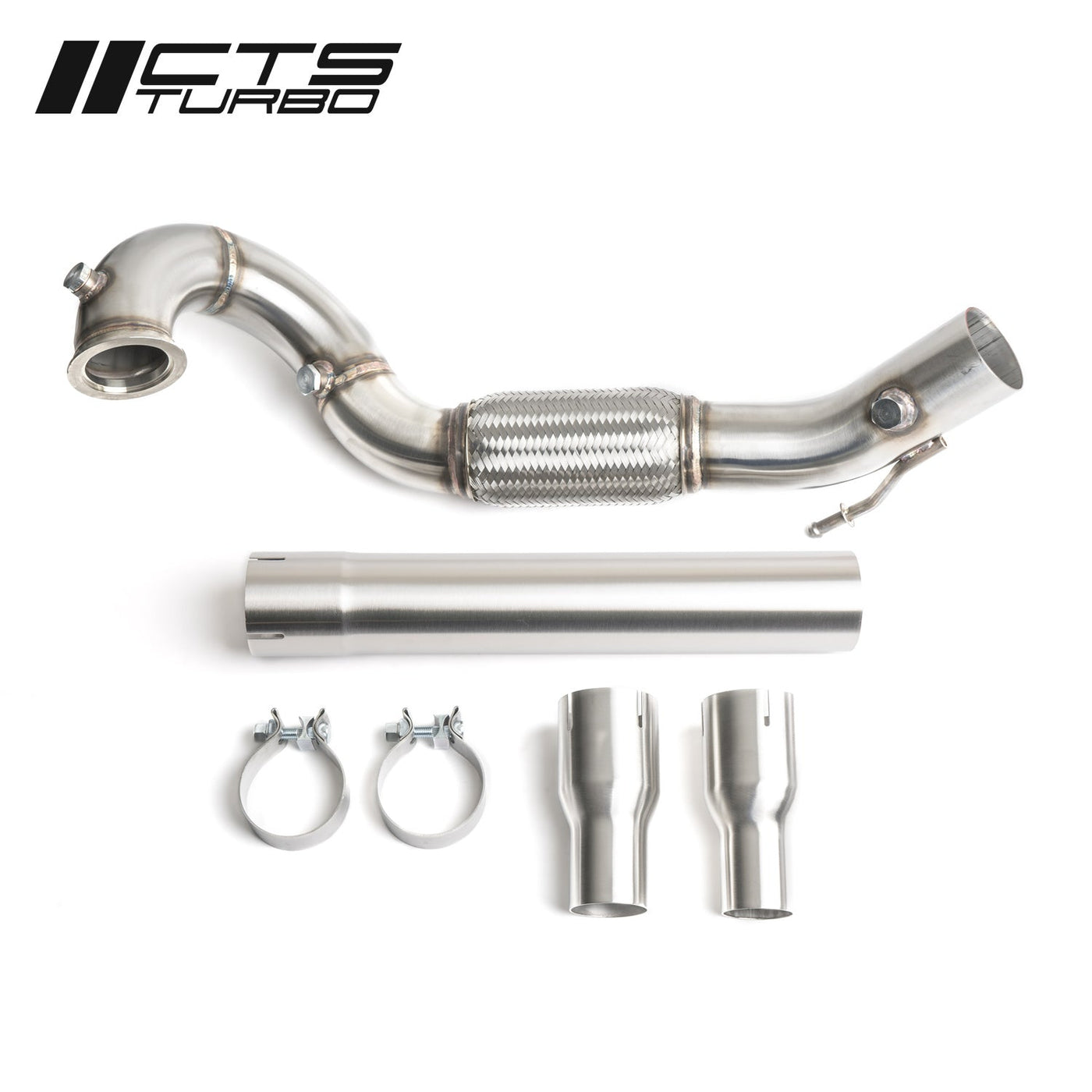 CTS TURBO CTS-EXH-DP-0033 TURBO MK6/MK7 JETTA1.4T/1.5T, MK7 GOLF 1.4T/1.5T 3 DOWNPIPE FOR EA211 ENGINES