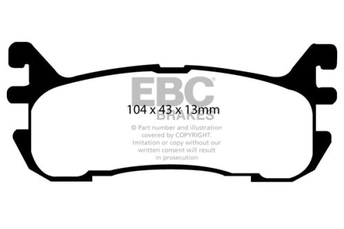 EBC DP51003B Mazda Bluestuff Race Brake Pad Set