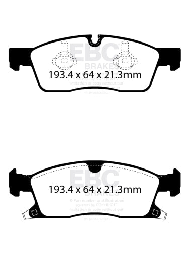 EBC DPX2398 Jeep Brake Pad Set