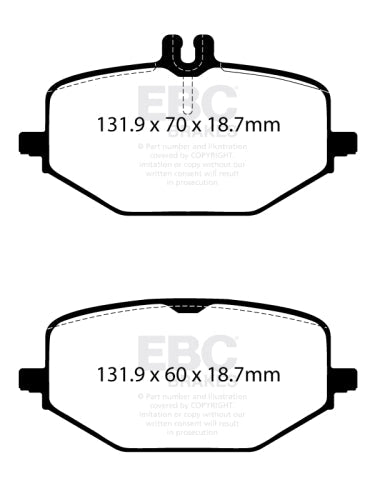 EBC DP42427R Mercedes-Benz Yellowstuff Brake Pads