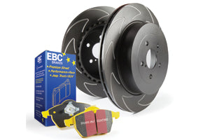 EBC Audi Volkswagen Yellowstuff 4000 Series Front Sport Brake Pads & BSD Series Sport Discs Kit - ATE Caliper (8U Q3, 7N Sharan, Tiguan I & Tiguan II) |