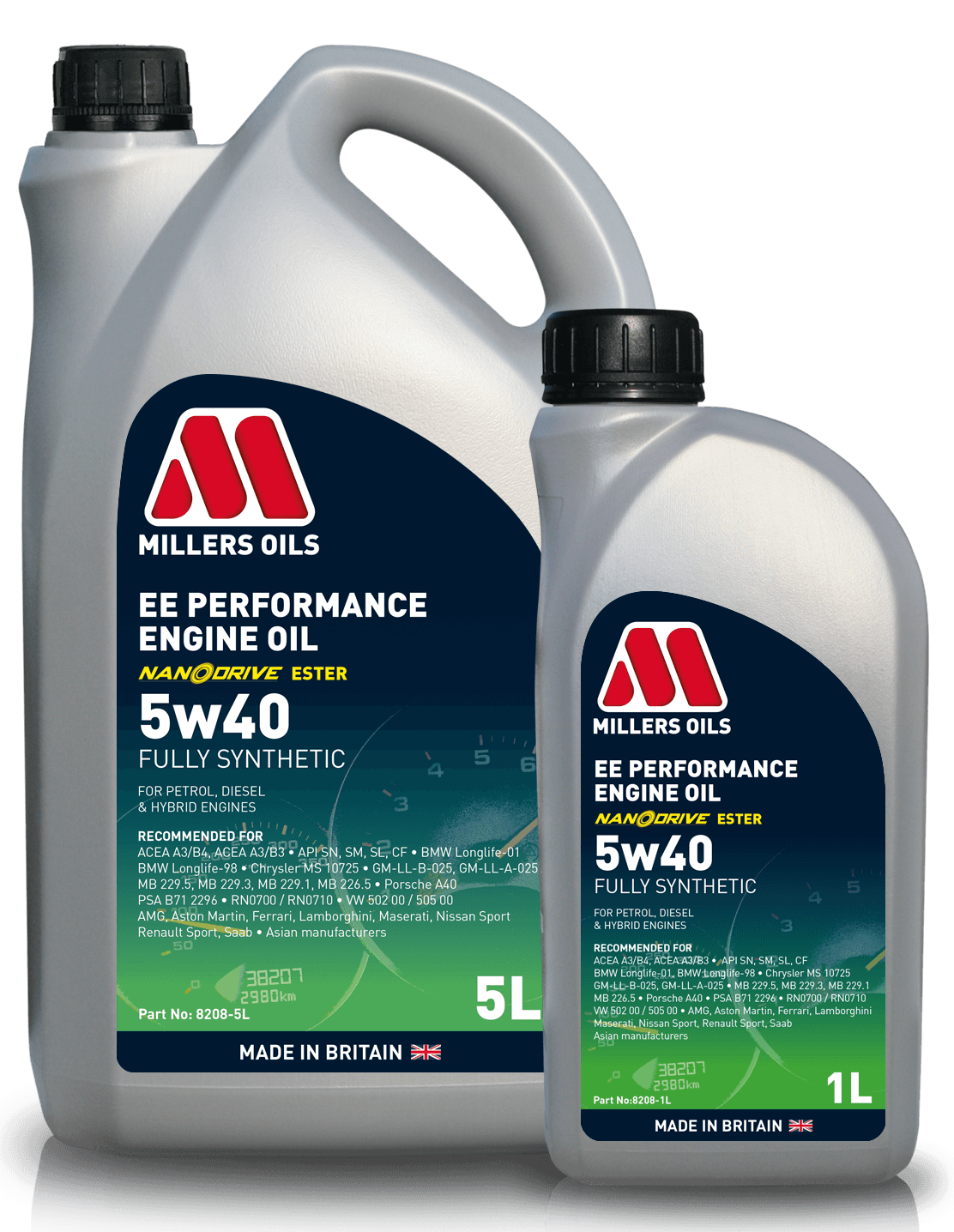 Millers Oils 8208 EE Performance 5w40 Engine Oil