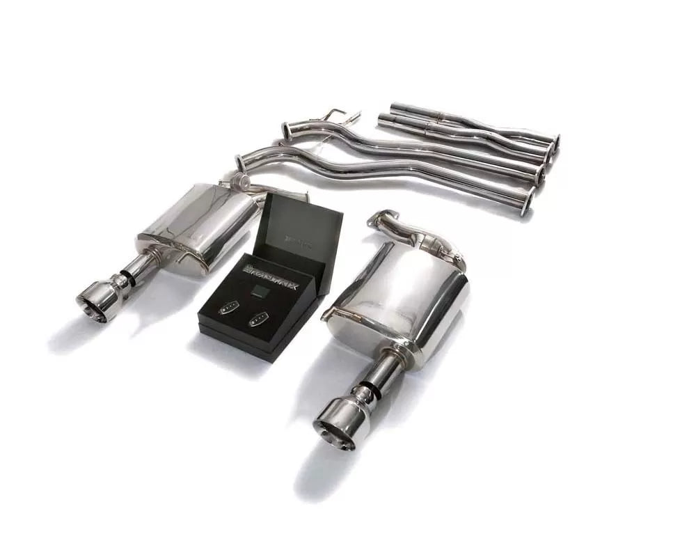 Valvetronic Exhaust System Ford Mustang GT V8 Convertible with Chrome Silver Tips