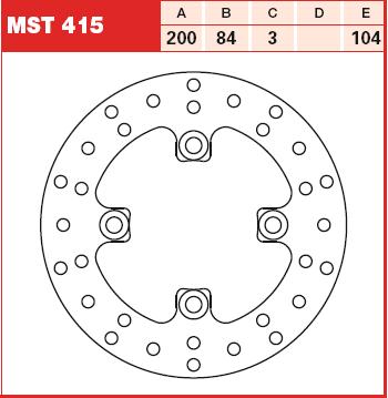 TRW MOTO MST415 Brake Disc