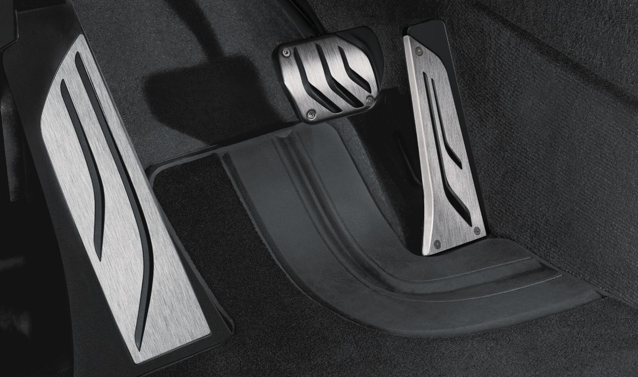 Genuine BMW F20 F22 F30 F80 Performance Stainless Steel Footrest Cover -