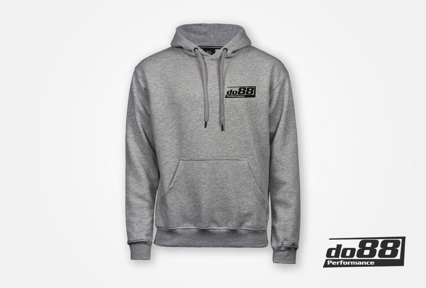 DO88 Hoodie-Grey-L Grey Hoodie by do88, Large