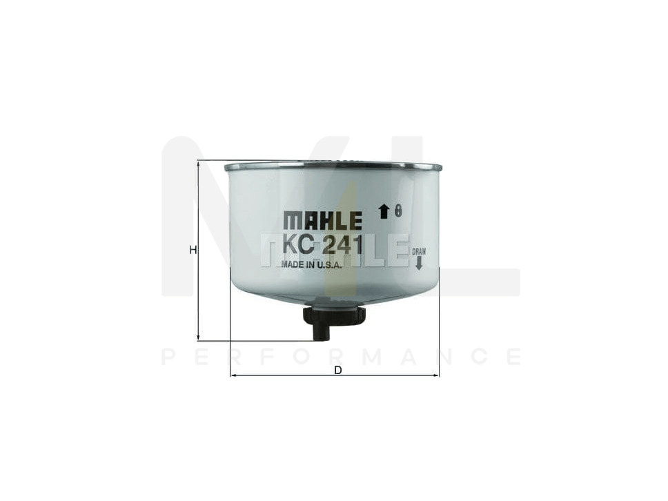 MAHLE ORIGINAL KC 241D Fuel filter Spin-on Filter | Performance Parts DirectCar Parts