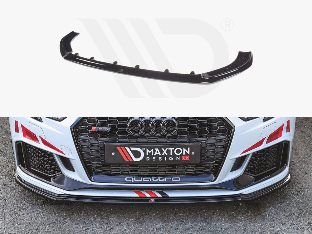 Maxton Design Audi 8V.5 RS3 Sportback Front Splitter V.1 (2017 - 2020)