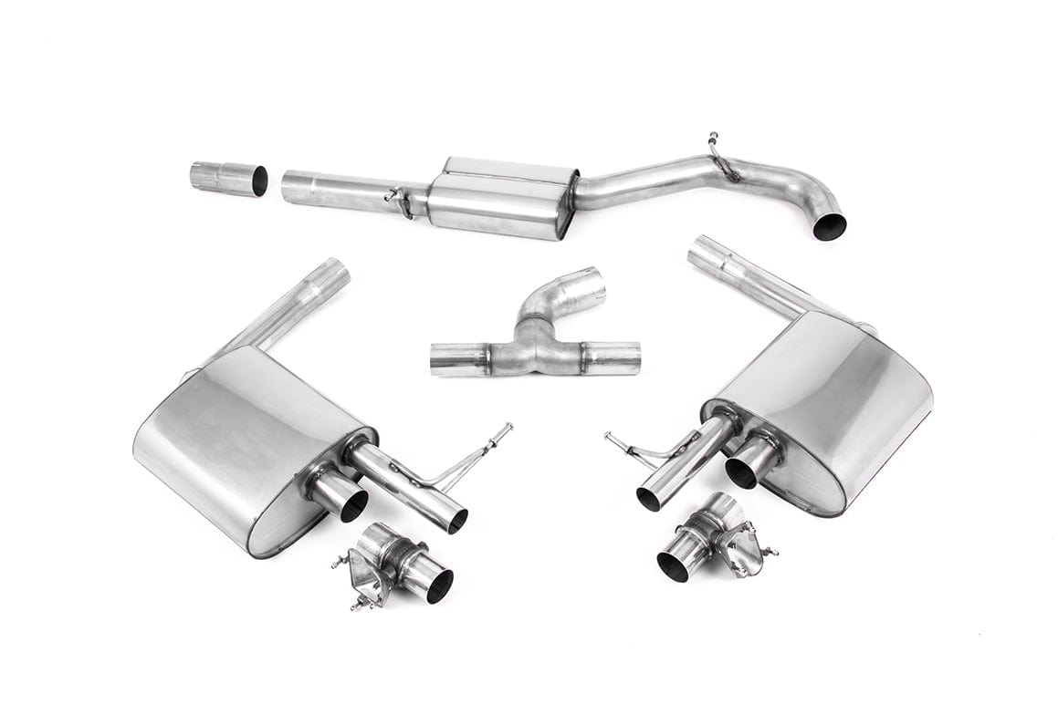 MillTek VW Arteon 2.0 TSI 4motion 76mm Road+ Semi Resonated Valved Cat-Back Exhaust System -