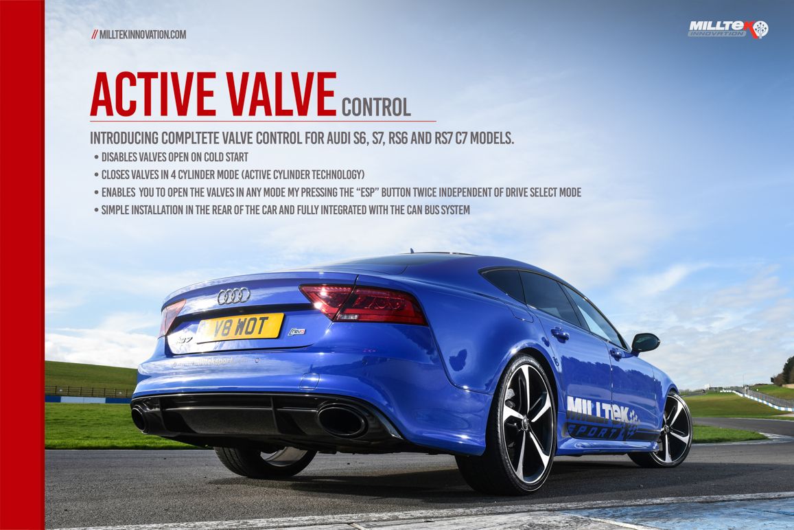 MillTek Audi B9 Active Valve Control System (S4 & S5)