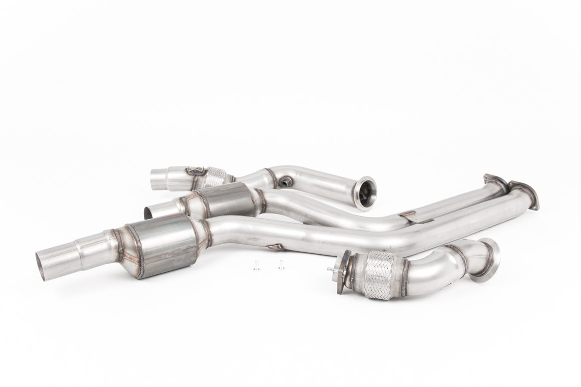 Milltek BMW 2 Series F87 M2 Competition Coupé Large Bore Downpipes and Hi-Flow Sports Cats -