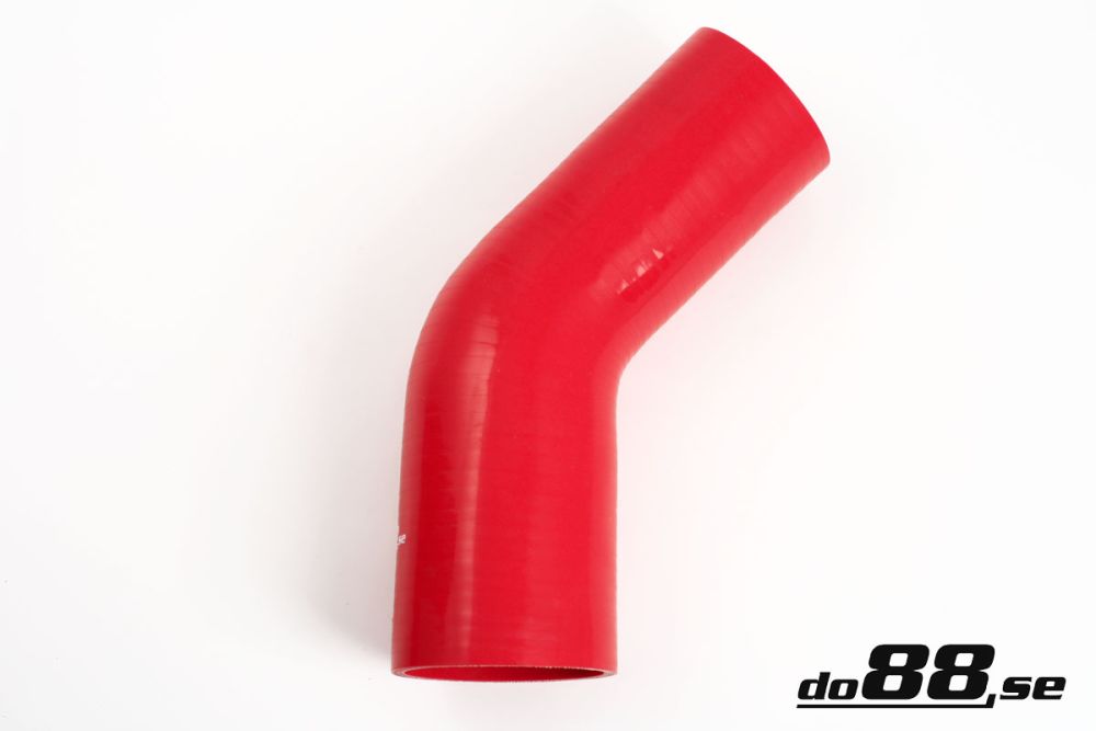 DO88 RBR45G76-89 Silicone Hose Red 45 degree 3 - 3,5'' (76 - 89mm)
