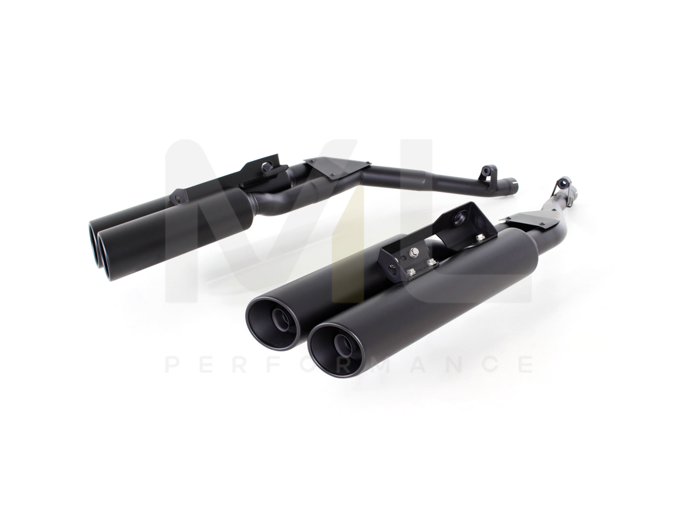 Remus BMW K 1600 Bagger Stainless Steel Custom Exhaust with Connection Tube - Black -