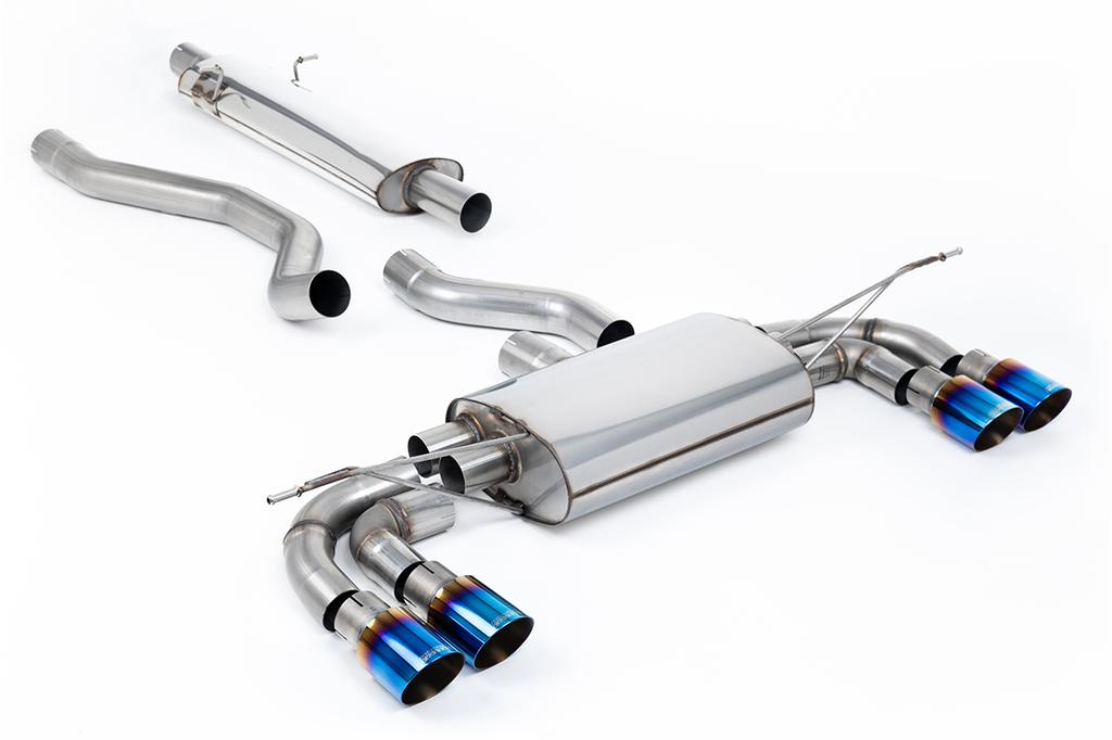 MillTek SSXLR207 Particulate Filter-back OPF/GPF Back System with GT-90 Burnt Titanium Trims - ECE Approved