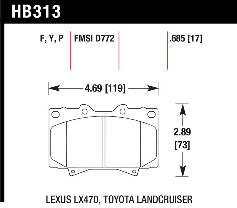 Hawk Performance Hawk HPS Street Brake Pads