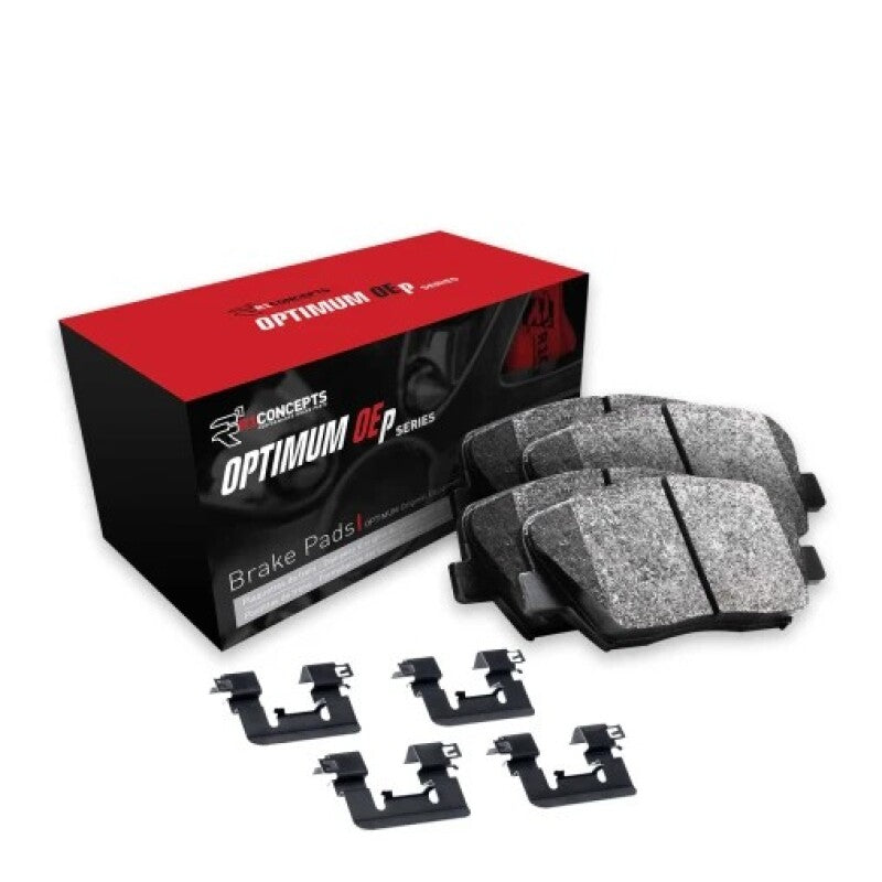R1 Concepts R1 91-92 Hyundai Scoupe Front Optimum OE Brake Pads and Hardware Kit