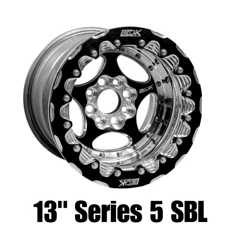 Belak Wheels Belak Series 5 13x10 5in BS 4x100 BP High Pad 5in Back Space Single Beadlock Wheel