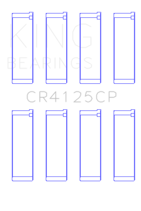 King Engine Bearings King Subaru EJ20/EJ22/EJ25 (Including Turbo) (0.75 Oversized) Performance Rod Bearing - Set of 4