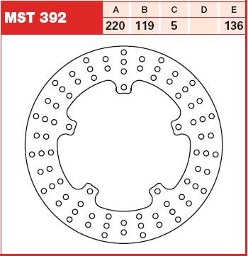 TRW MOTO MST392 Brake Disc