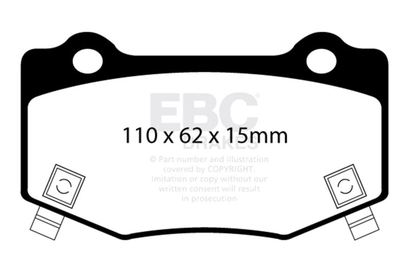 EBC Racing 13-19 Chevrolet Corvette Stingray (C7) 6.2L S/C SR-21 Sintered Race Rear Brake Pads