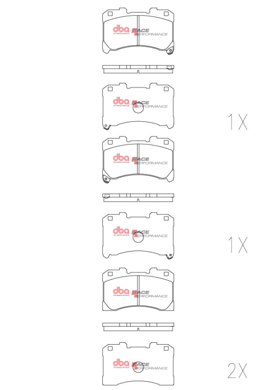 DBA 2022+ Toyota GR Corolla RP Performance Front Brake Pads