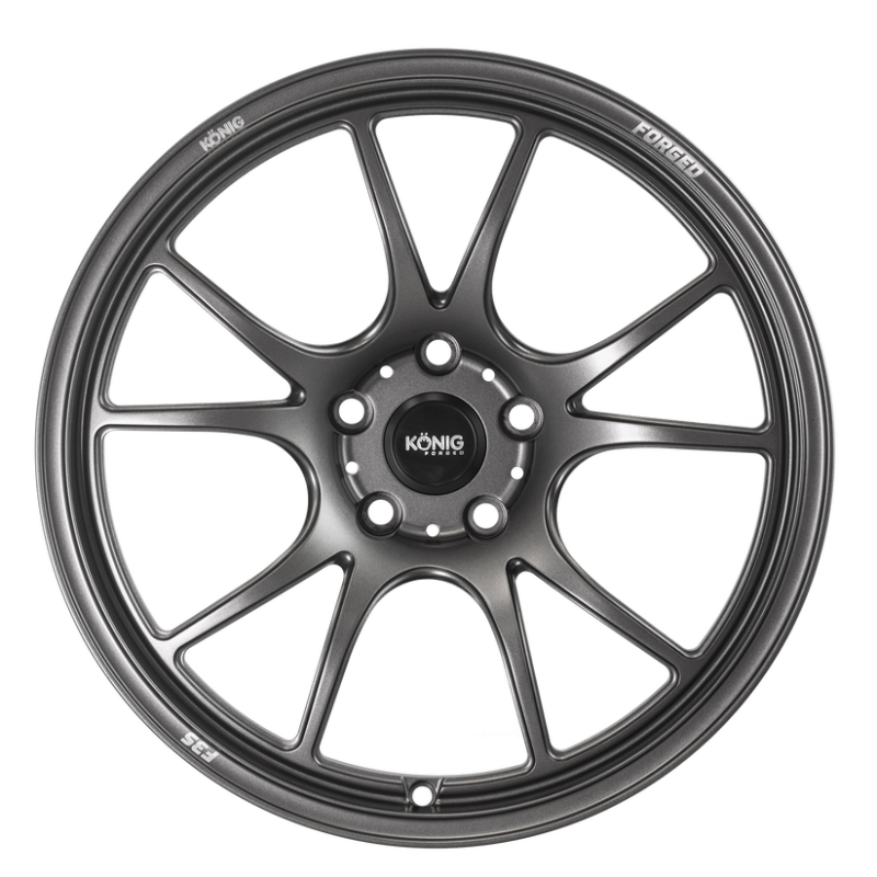 Konig Forged F3S 17x8 / 5x114.3 / ET35 - Satin Charcoal Knurled Bead