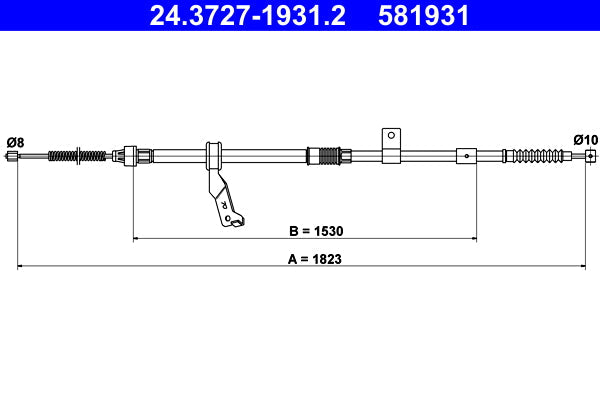 BOSCH 1987482234 Parking Brake Cable Pull