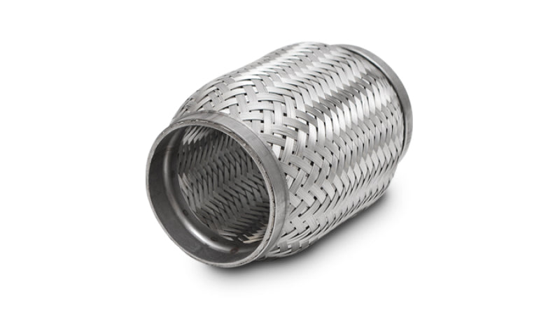 Vibrant SS Flex Coupling with Inner Braid Liner 1.5in inlet/outlet x 4in flex length