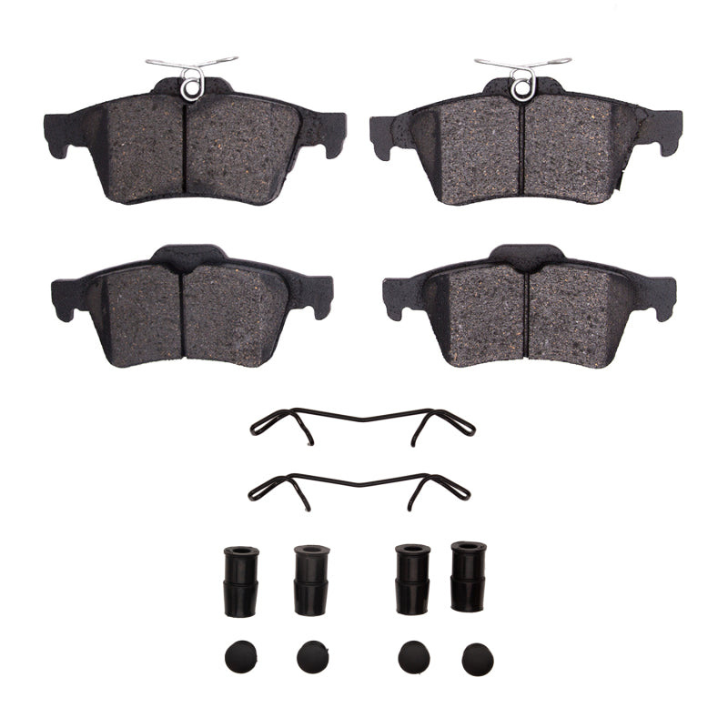 R1 Concepts R1 16-18 Ford Focus Rear Semi Met Pads & Hardware Kit