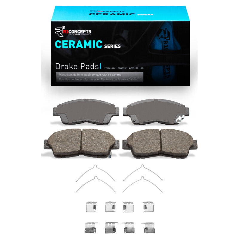 R1 Concepts R1 97-01 Toyota Camry Front Ceramic Brake Pads & Hardware Kit