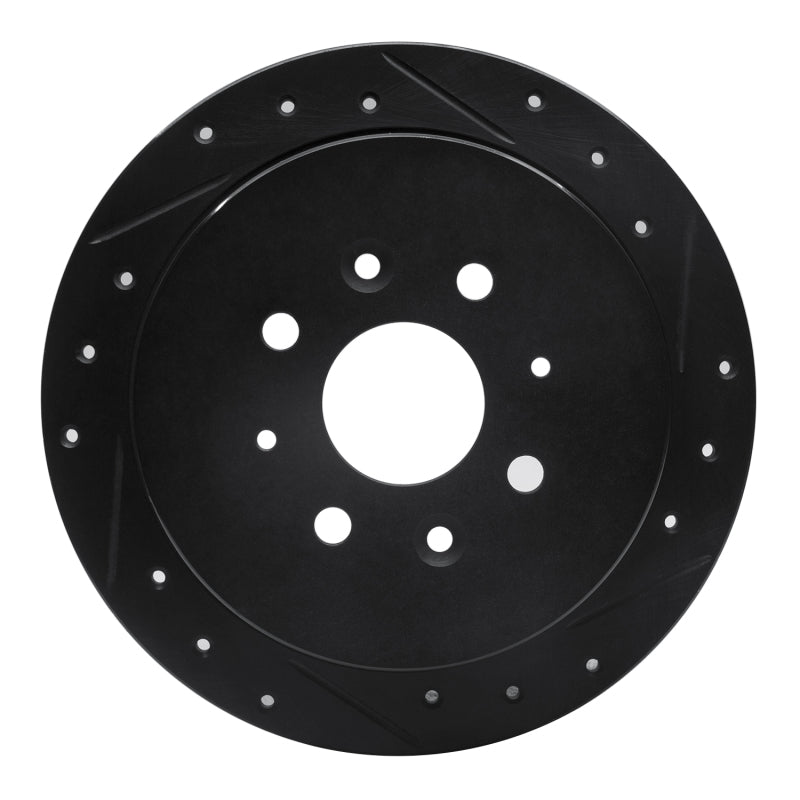 R1 Concepts R1 97-02 Peugeot 306 (Mexico) Rear Right Drilled & Slotted Black Brake Rotor