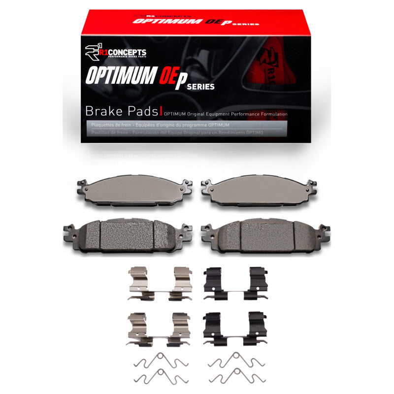 R1 Concepts R1 11-19 Ford Taurus (Excl SHO) Front Optimum OE Brake Pads & Hardware Kit