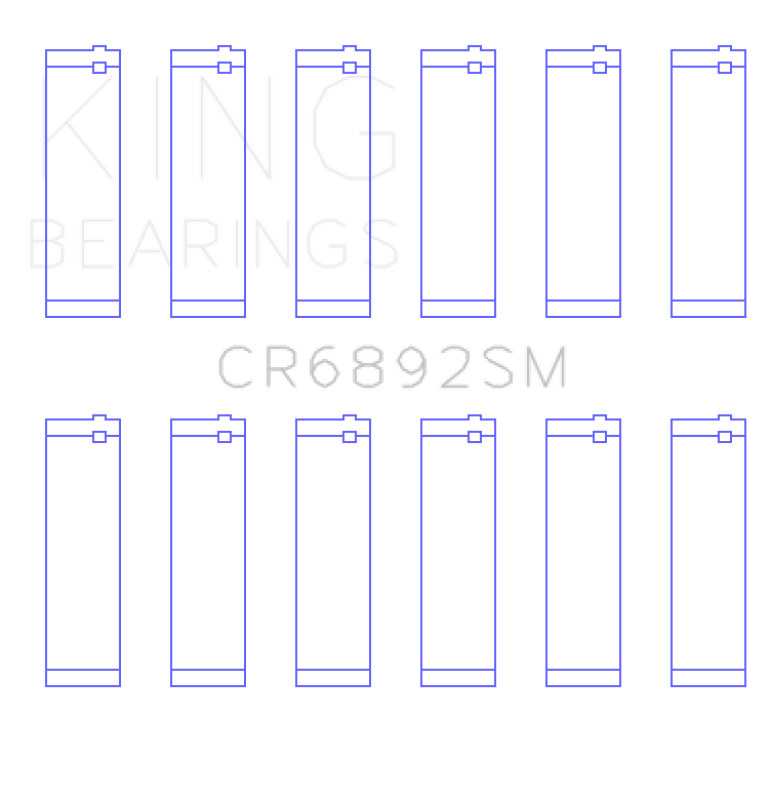 King Engine Bearings OE Replacement Bi-Metal Rod Bearings for Audi AUK. BKH, BYU