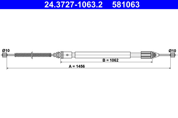 BOSCH 1987482006 Parking Brake Cable Pull