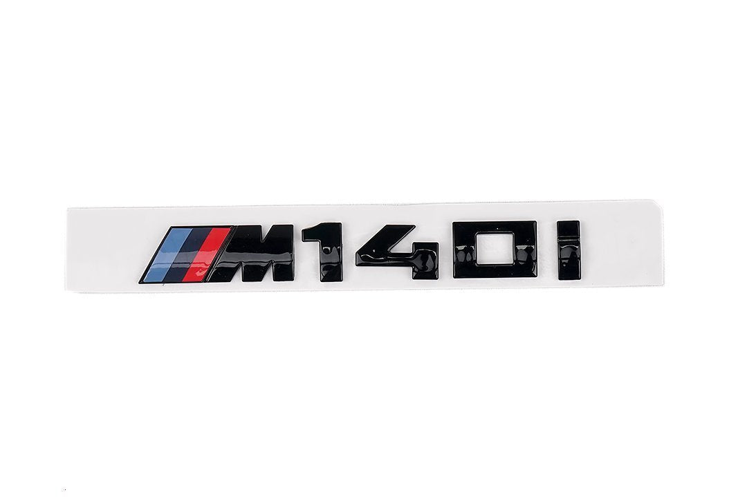 AUTOID BMW F20 F21 M140i Gloss Black Rear Model Badge -