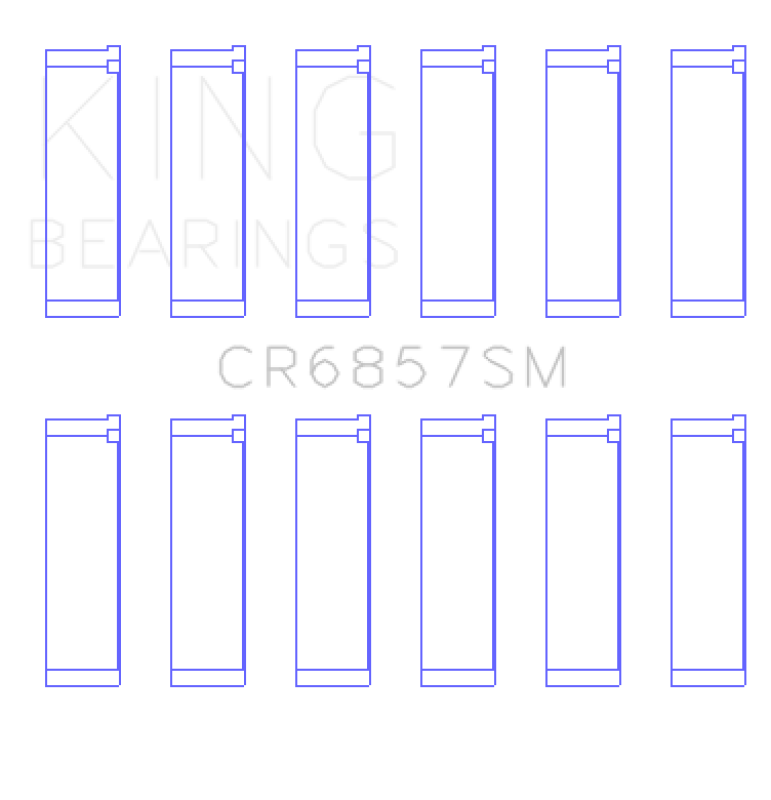 King Engine Bearings Chrysler Pentastar 3.6L ERB V6 (Size +.50mm) Connecting Rod Bearing Set