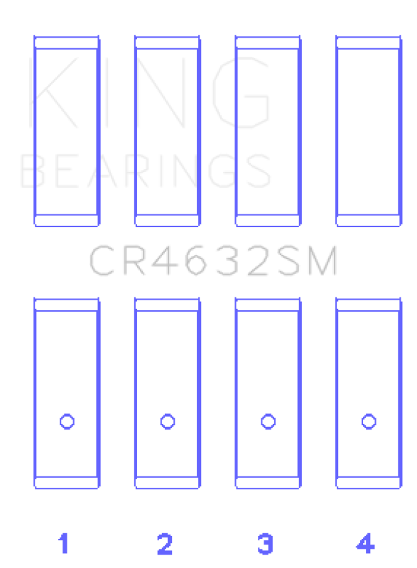 King Engine Bearings Nissan Hr15/16DE (Size +0.50mm) Connecting Rod Bearing Set