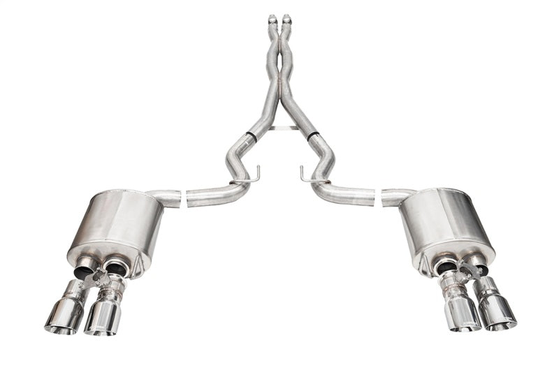 CORSA Performance Corsa 24+ Ford Mustang V8 5.0L 3in Cat-Back Exhaust System w/ Twin 4in Polished Pro-Series Tips