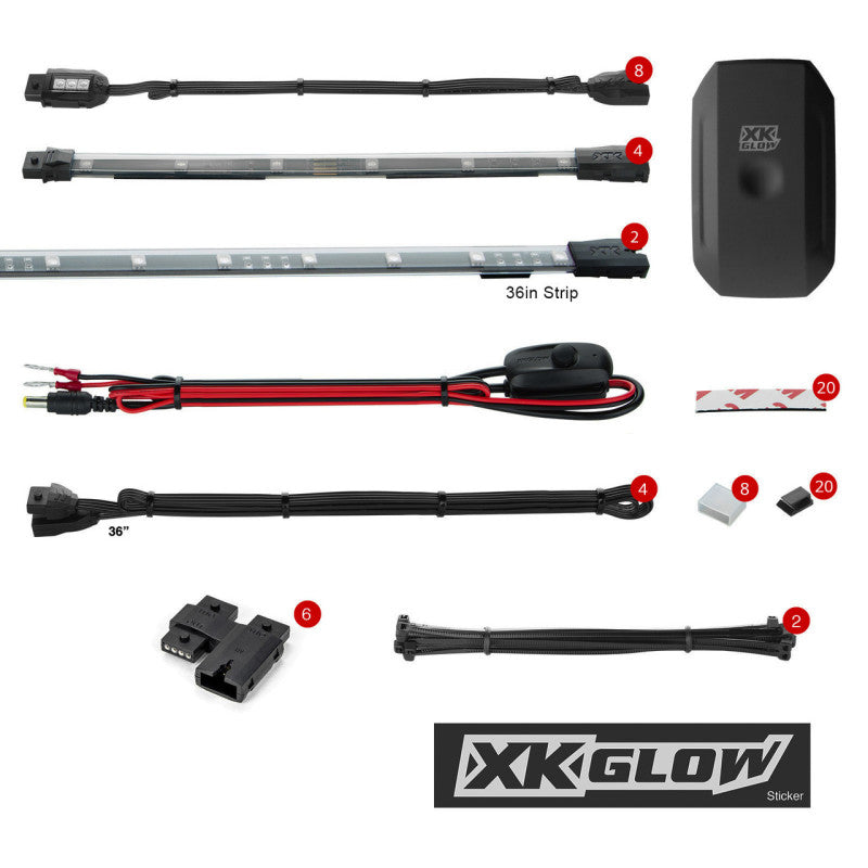 XKGLOW XK Glow LED Snowmobile Accent Light Kits XKchrome Smartphone App (Standard)