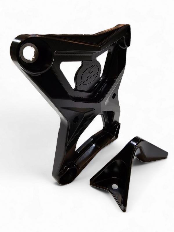 Elektric Off Road Elektric Offroad 2020-2024 Polaris Rzr Pro Xp Radius Rod Plate With Tow Hook Anodized Black