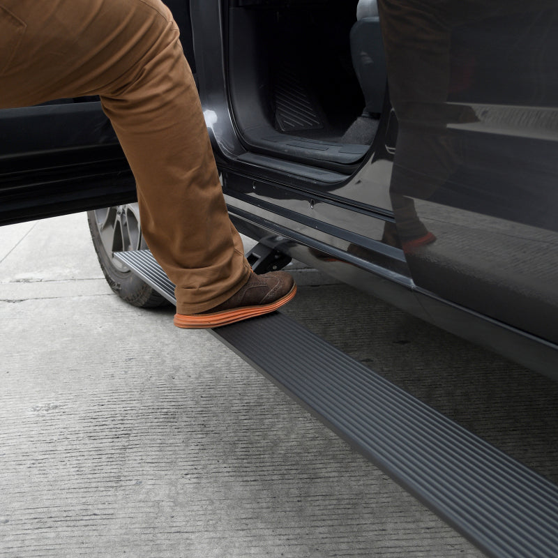 Go Rhino RealTruck 08-16 Ford F-250/350 Super Duty CC 4dr VoltStep Electric Running Board Kit - Tex. Blk