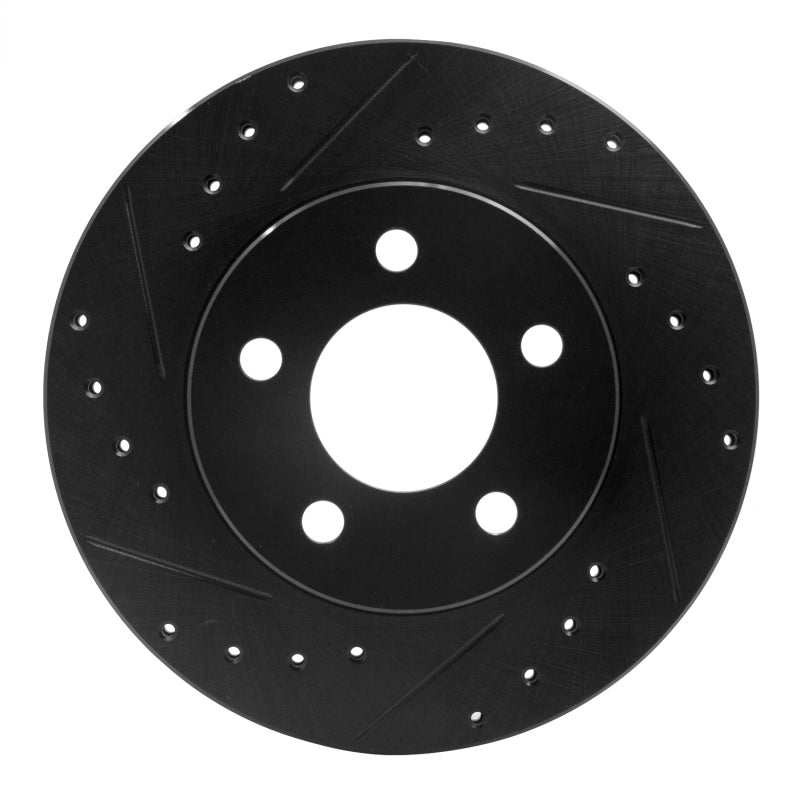 R1 Concepts R1 95-02 Ford Ranger (USA/Canada) Front Left Drilled & Slotted Black Brake Rotor