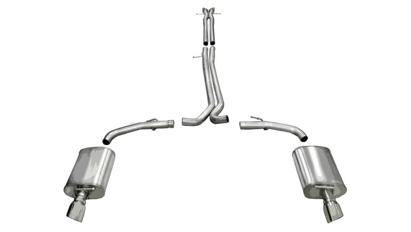 CORSA Performance Corsa 2010-2019 Ford Taurus SHO 3.5L V6 Turbo Polished Sport Cat-Back Exhaust