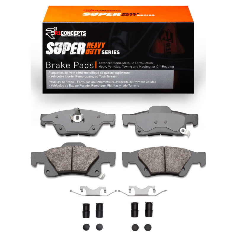 R1 Concepts R1 2011-2025 Dodge Durango Rear R1 Super Duty Pads & Hardware Kit
