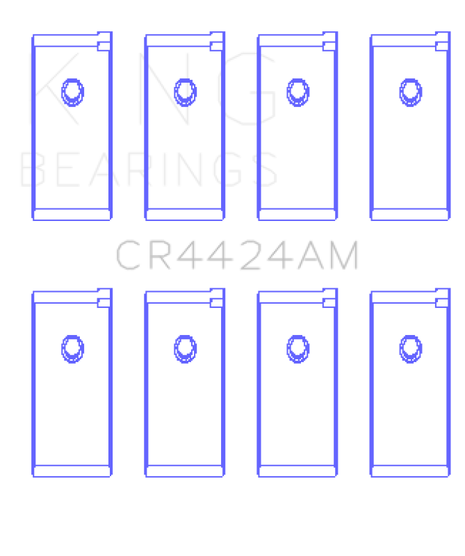King Engine Bearings Datsun J15 (Size 0.5) Connecting Rod Bearing Set