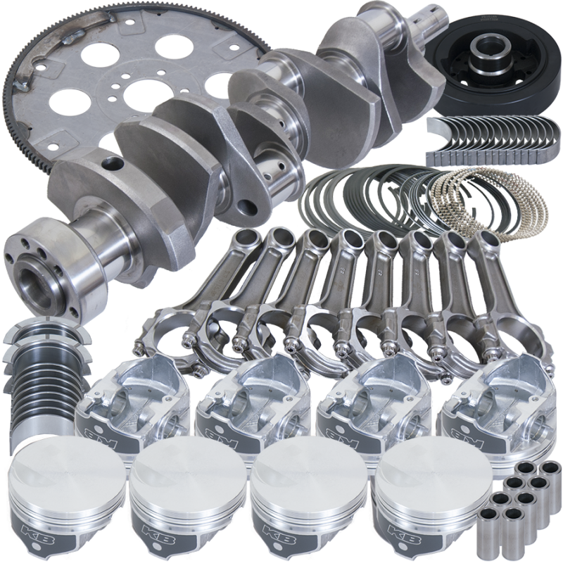 Eagle Chevy 454 1Pc 4.250in Crank 6.385in I-Beam Rod -3cc Flat Top 4.310in Pistons Balanced Assembly
