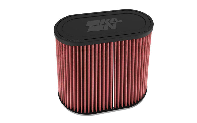 K&N Engineering K&N Universal Clamp-On Air Filter 3in Dual Flange 9in x 6in Base 7.5in x 3.688in Top 7.5in Height