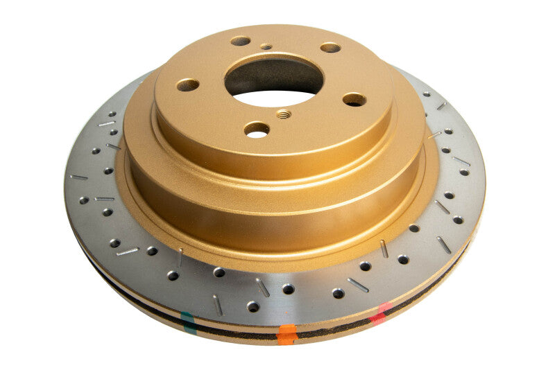 DBA 98-00 Subaru WRX Front Drilled & Slotted 4000 Series Rotor